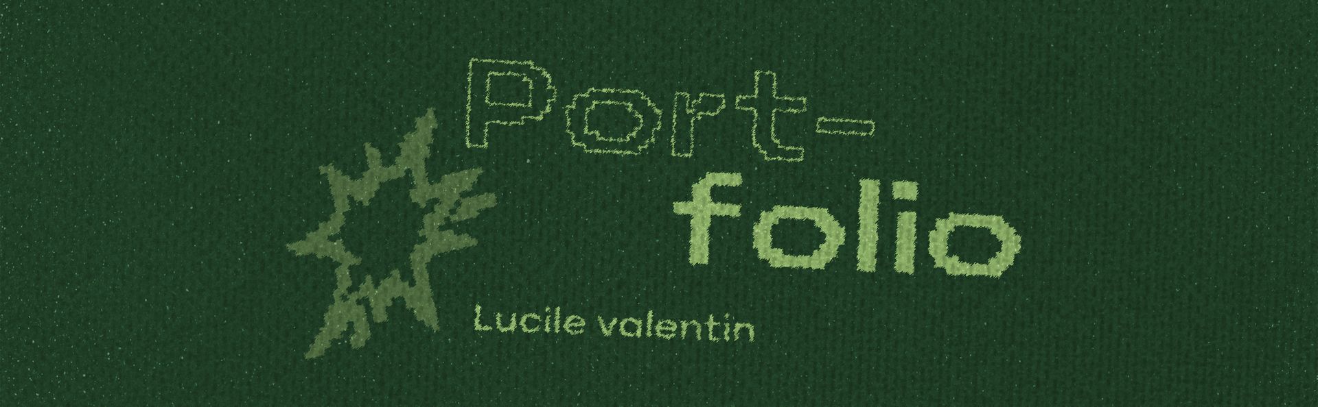 Couverture de portfolio de lucile valentin